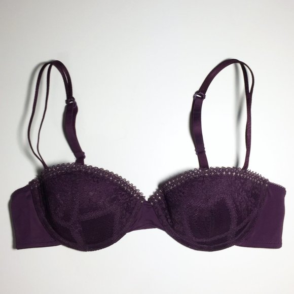 🍒5/$20🍒Joe Fresh Royal Purple Lace Bra - Picture 1 of 4
